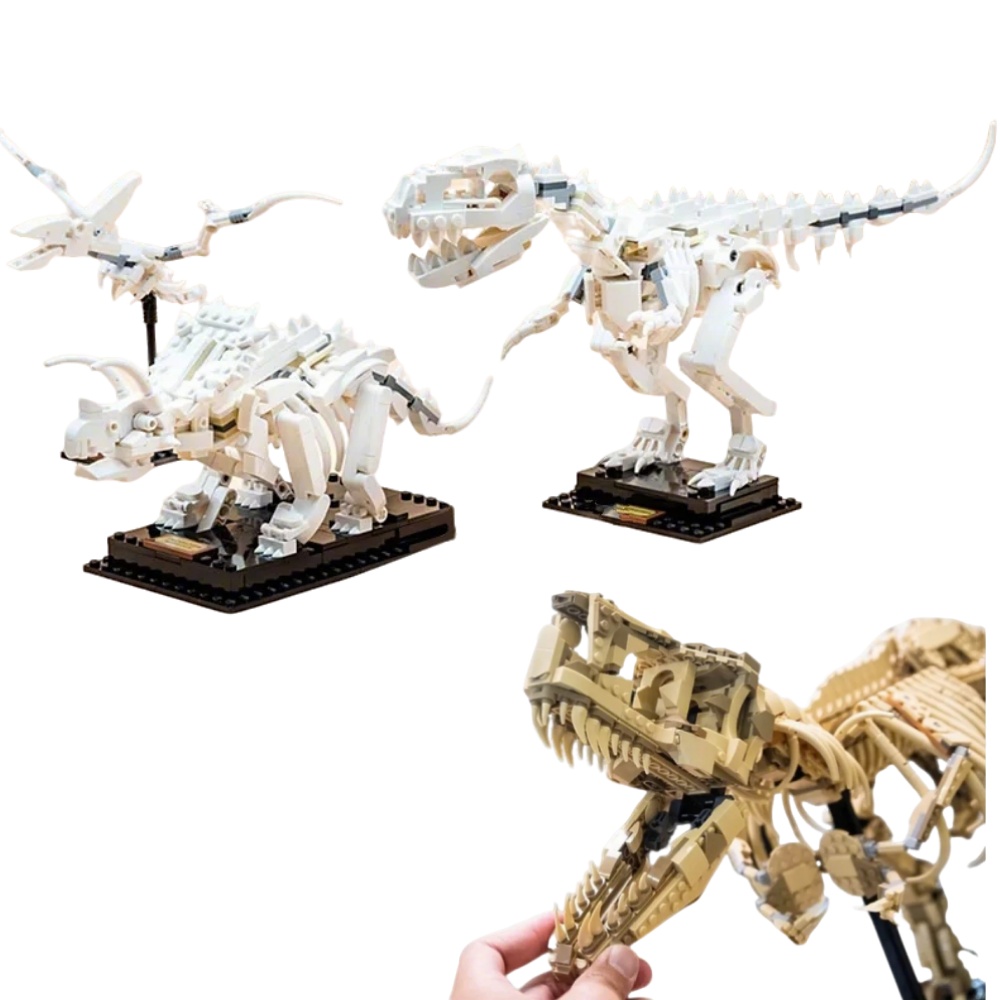 Building Blocks - Taman Dunia Naga, Fosil Dinosaurus, Mainan