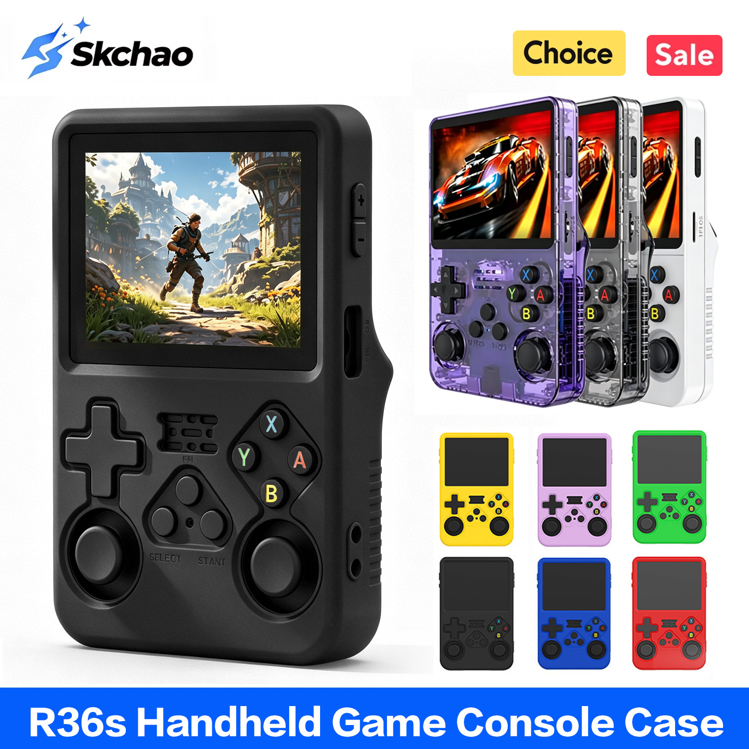 Retro Handheld Game Console R36S - Casing Pelindung R36s Untuk R36S Bahan