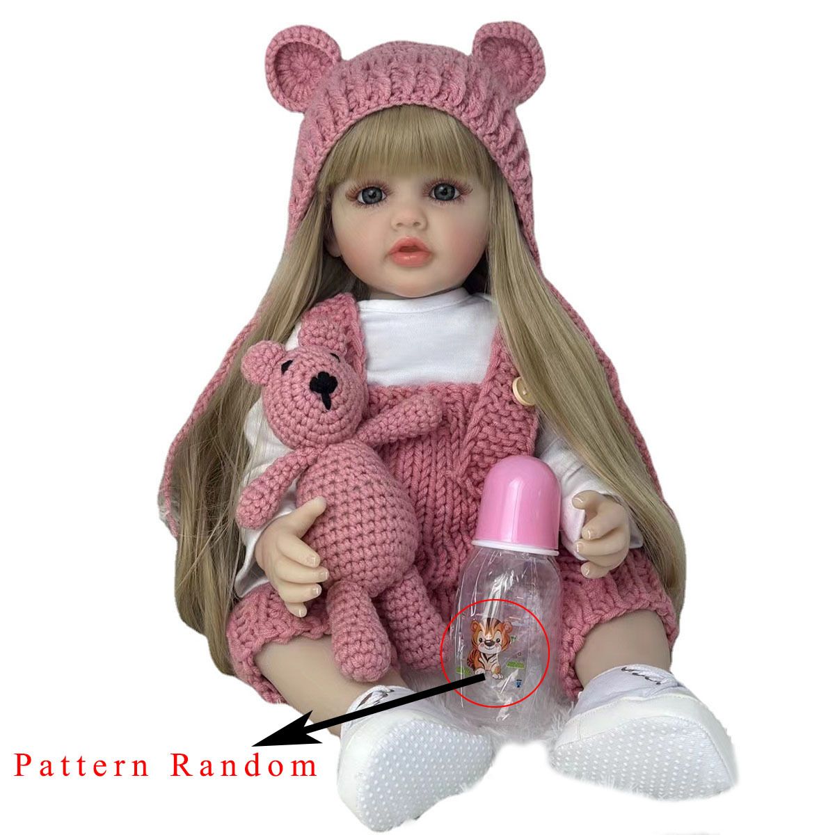 Reborn Baby Doll Silicone Realistic - BZDOLL boneka bayi perempuan, ukuran 55cm
