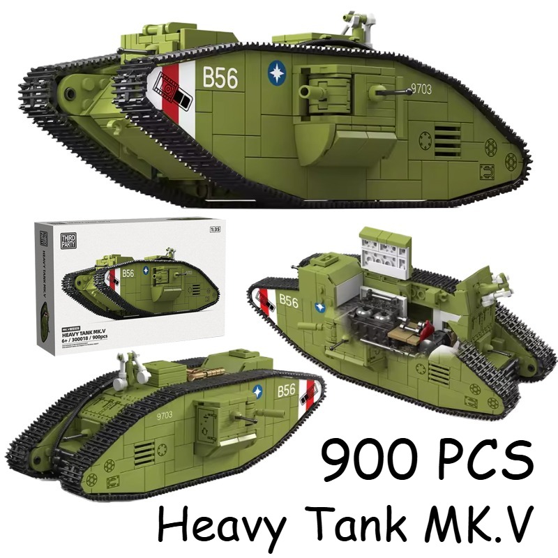 Lego Compatible Military Tank - 900PCS Tank Berat Perang Dunia I