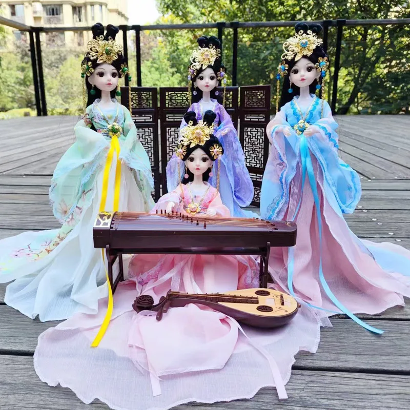 Bjd Doll 1 6 Full Set With Clothes - Set lengkap boneka 30cm 1/6 pakaian