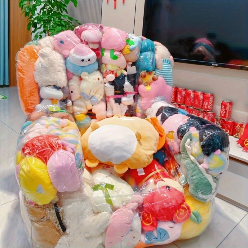 Dolls - Penyimpanan Mainan Sofa PVC Transparan Kapasitas