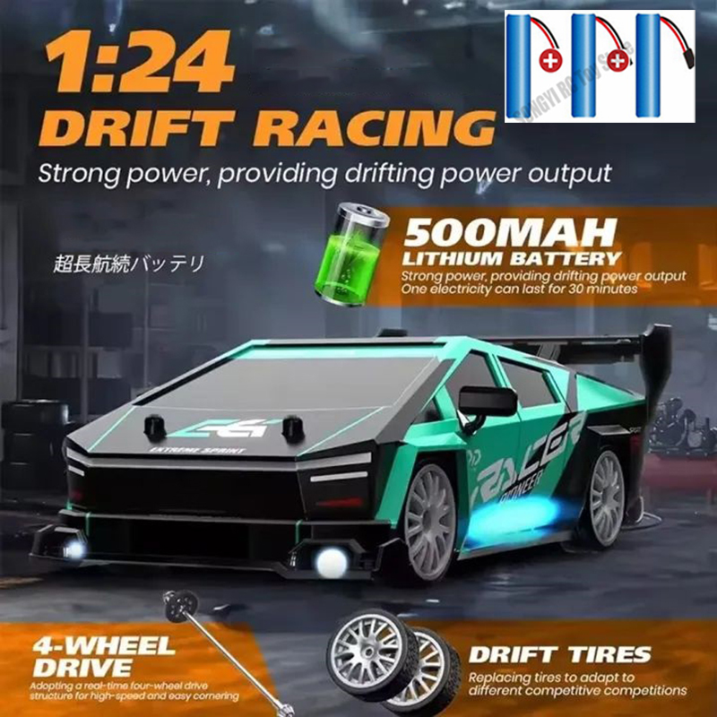 Rc Drift Car 1 24 Scale 4Wd - Mobil Remote Control RC Drift 2.4GHz