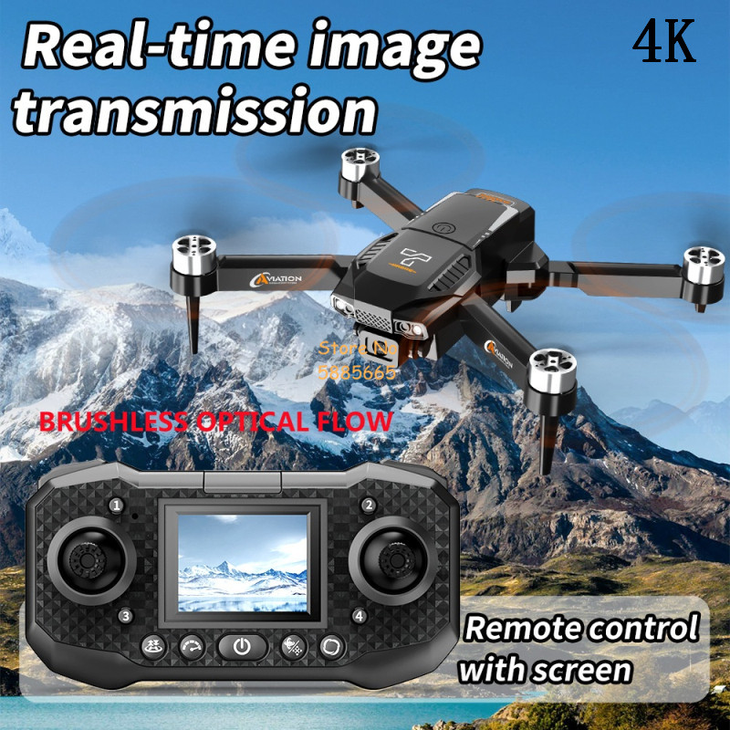 Fpv Brushless Rc Drone 4K - Drone RC kamera ganda 4K, Quadcopter