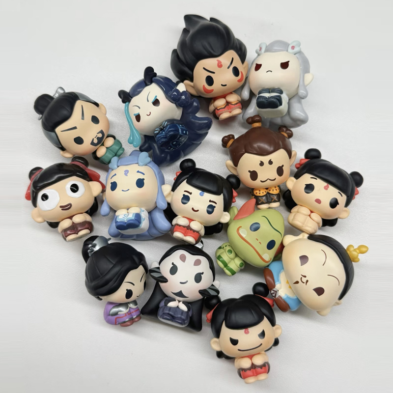 Anime Action Figure Blind Box - Ne Zha 2 Duduk Berturut-turut Seri