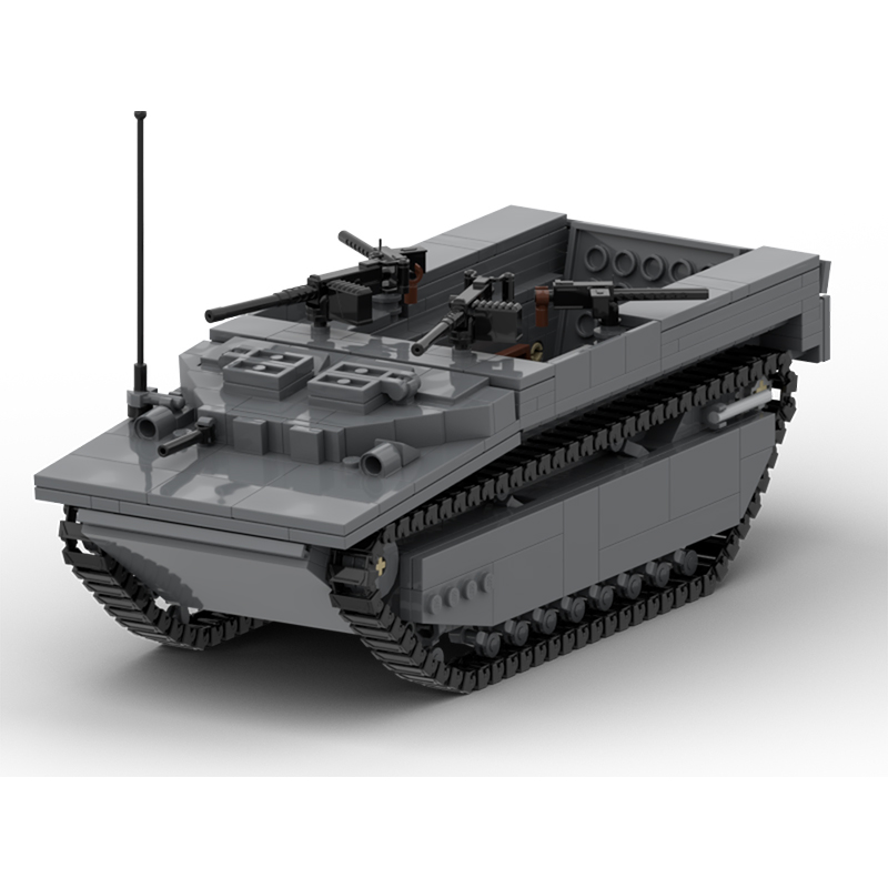 Lego Compatible Military Tank - LVT-4 Model Tank Militer Modern MOC,