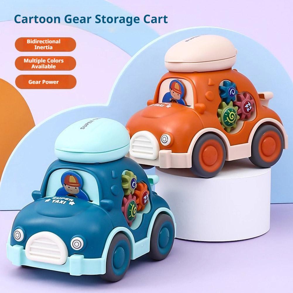 Educational Toys - Mobil Mainan Mini Kartun dengan Sistem