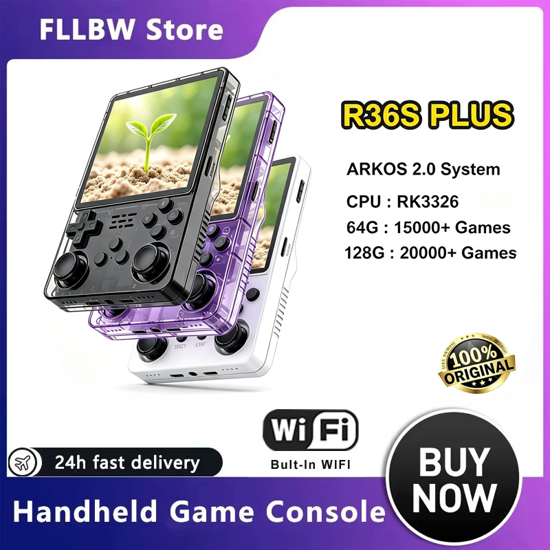 Retro Handheld Game Console R36S - Konsol Game Genggam Retro FLLBW Original