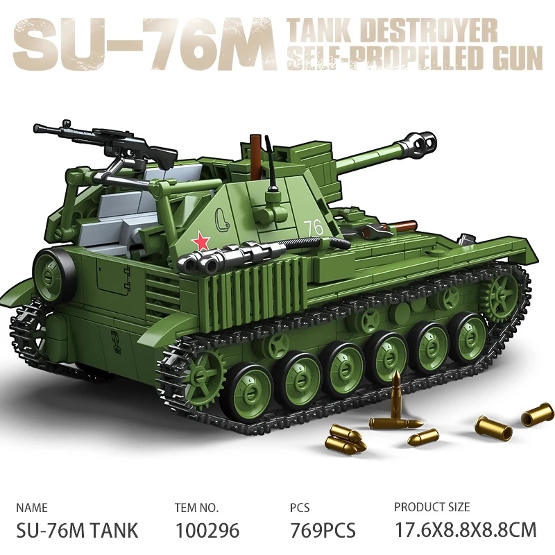 Lego Compatible Military Tank - Model Kit Kendaraan Beroda Rantai Militer