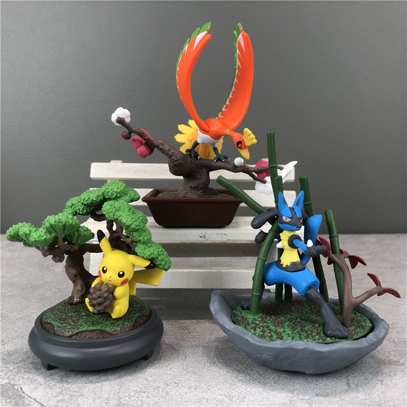 Anime Action Figure Blind Box - Koleksi Bonsai Pokemon ReMent Blind Box