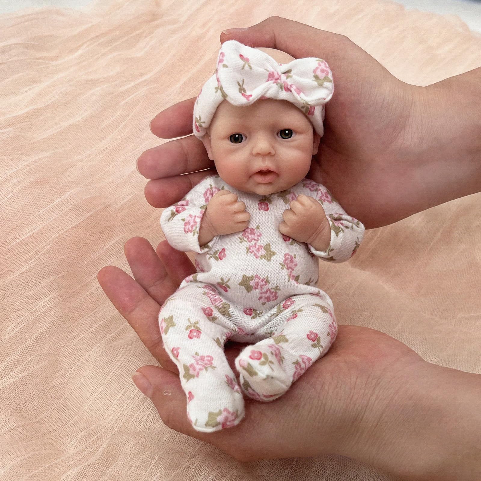 Reborn Baby Doll Silicone Realistic - Blrags Reborn boneka bayi 7 inci