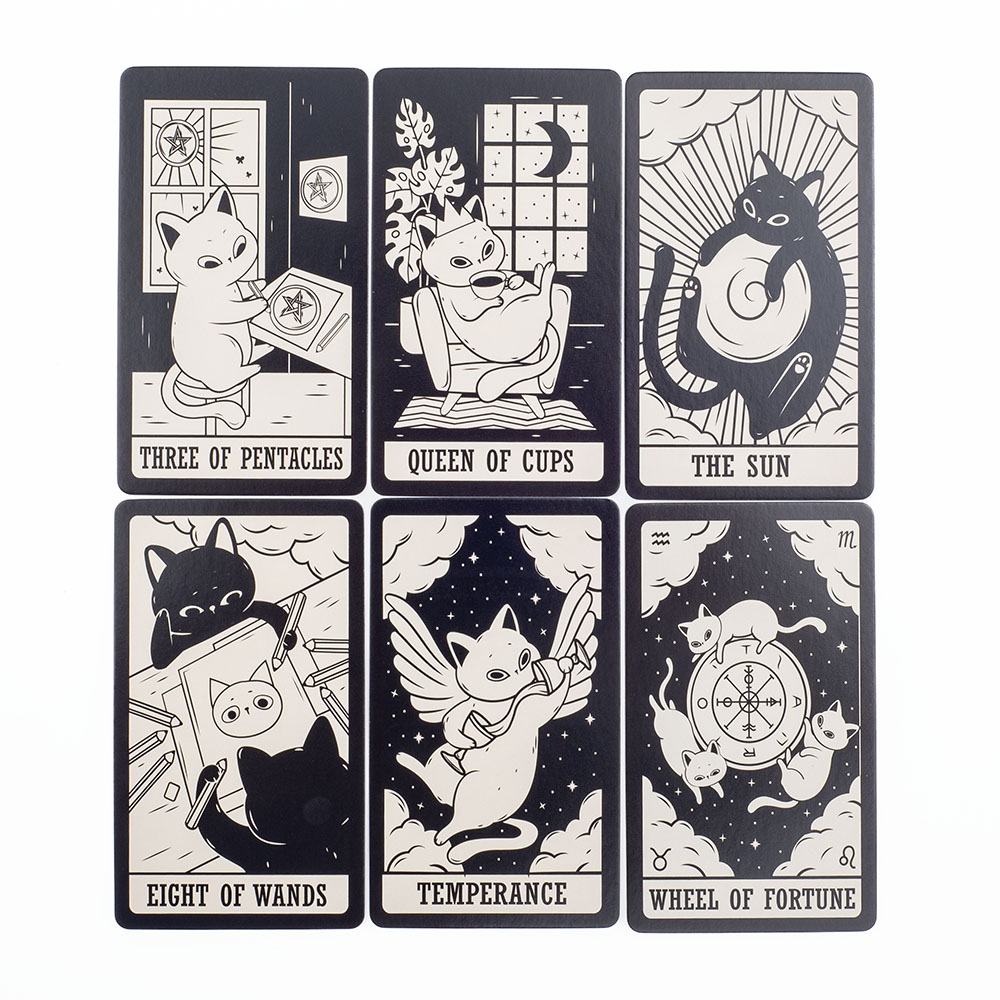 Kitten Tarot Deck 78 buah lucu - Tarot Cards Deck With Guidebook ulasan dan harga
