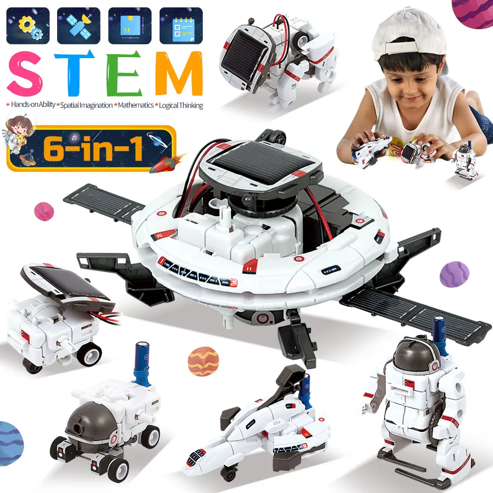 Kit mainan Robot surya, STEM T - Stem Solar Robot Kit For Kids ulasan dan harga