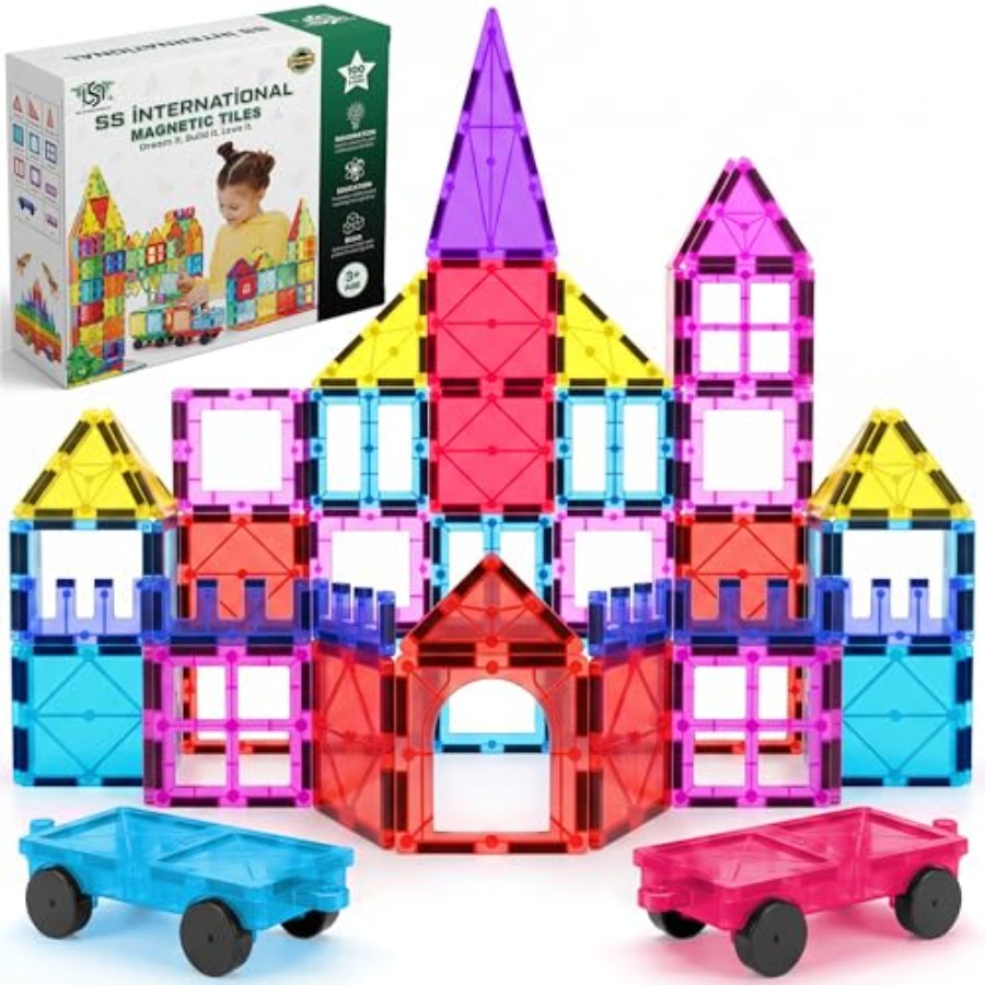 Set Konstruksi Ubin Magnetik 1 - Magnetic Building Tiles Set 100Pcs ulasan dan harga