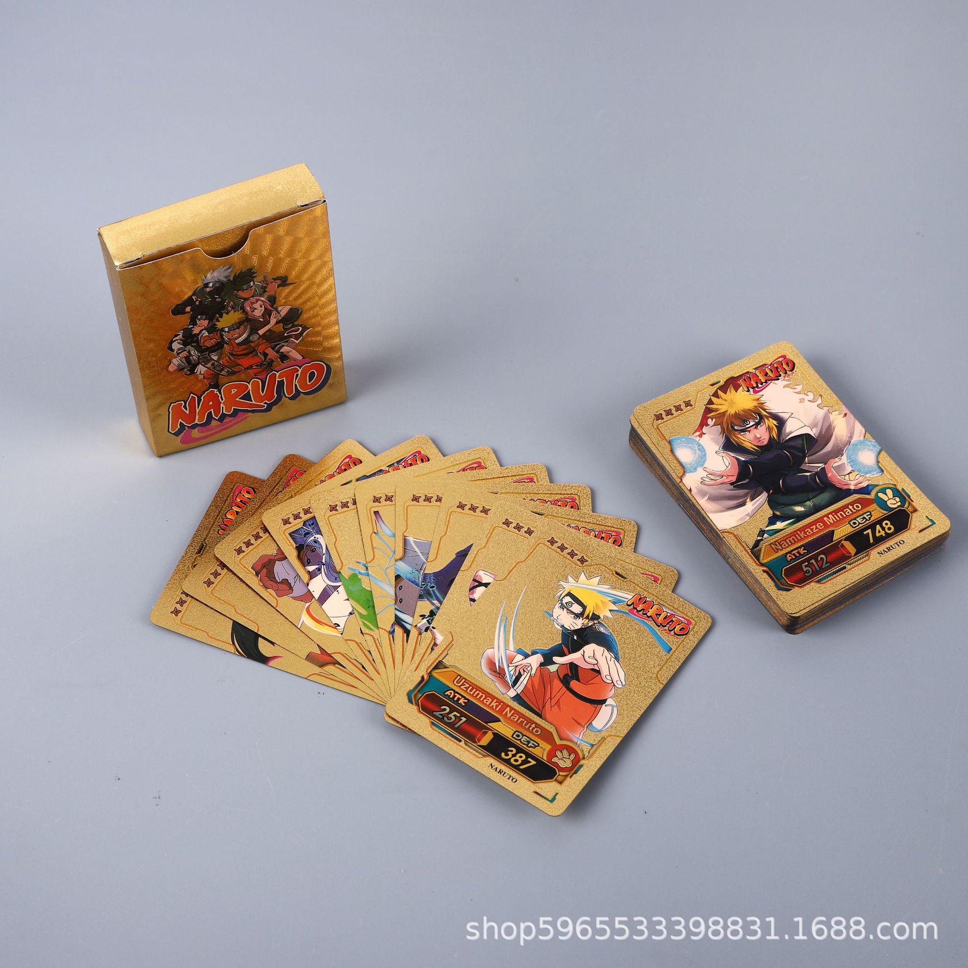 55 Buah Kartu Naruto Seri Emas - Board Games ulasan dan harga