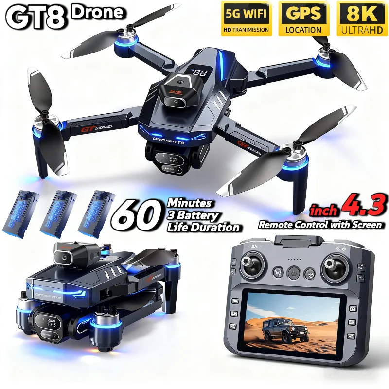 HOT Untuk Drone LSRC GT8 4K Pr - Fpv Brushless Rc Drone 4K ulasan dan harga