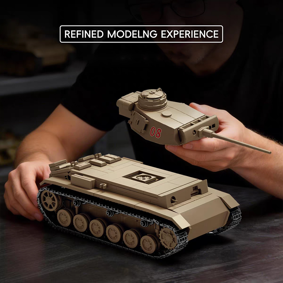 WW2 Afrika Korps Panzer III Sd - Lego Compatible Military Tank ulasan dan harga