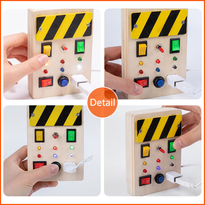 Montessori mainan sensor papan - Montessori Wooden Busy Board Toddler ulasan dan harga