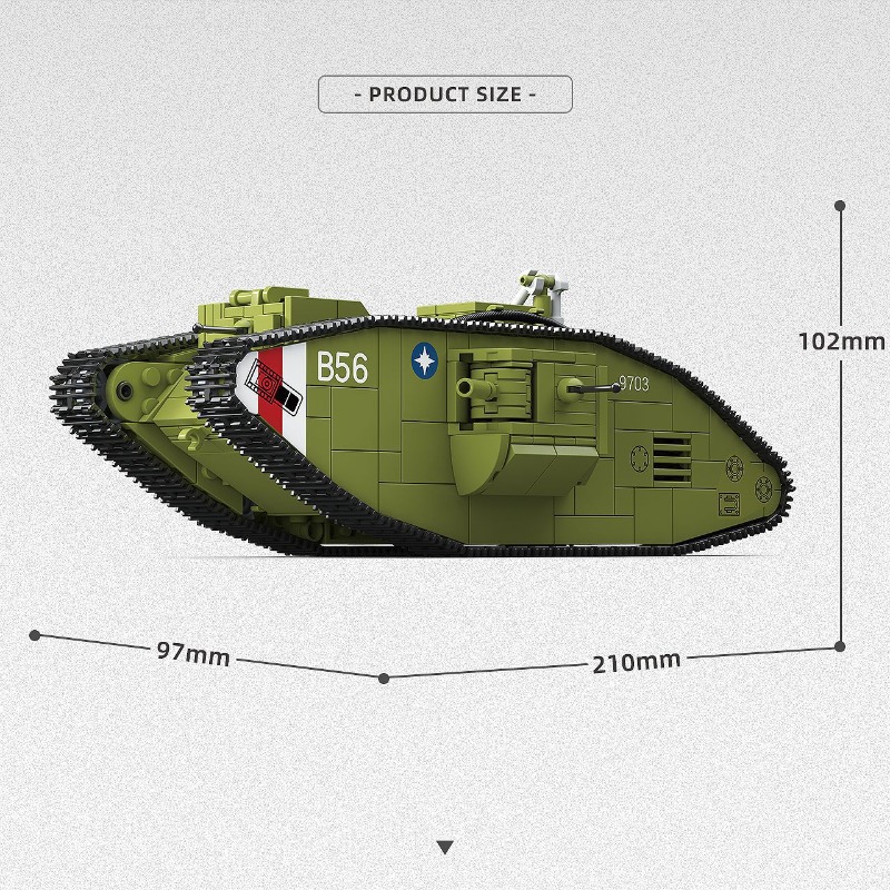 900PCS Tank Berat Perang Dunia - Lego Compatible Military Tank ulasan dan harga