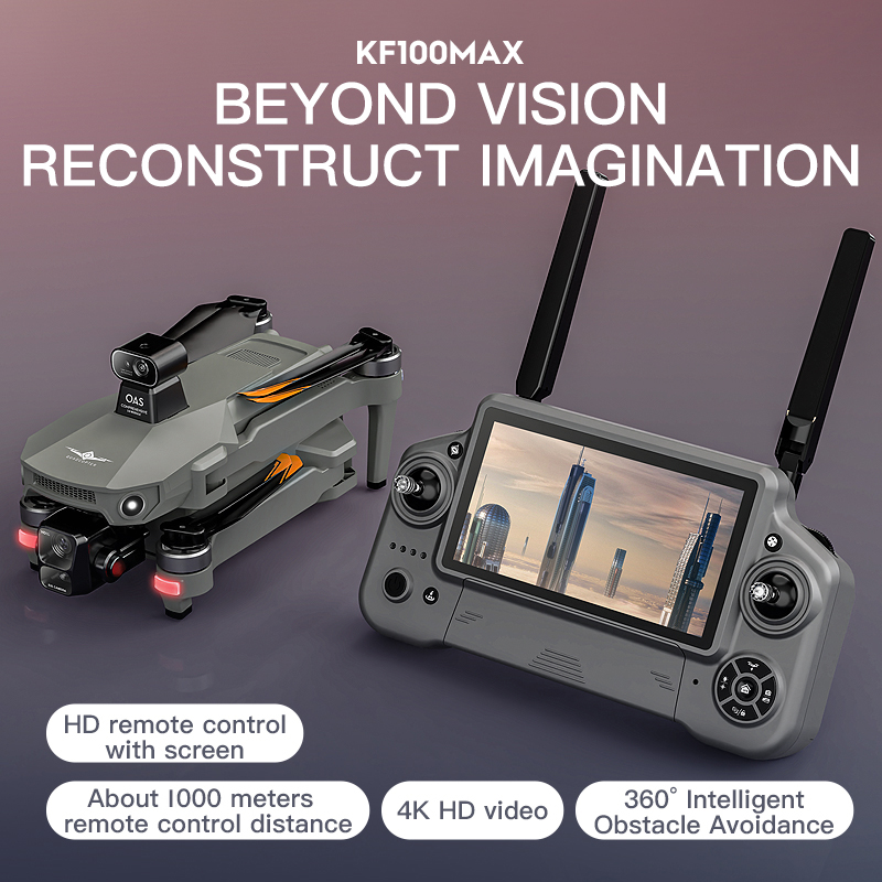 KF100 MAX Drone GPS Kamera 4K  - Fpv Brushless Rc Drone 4K ulasan dan harga