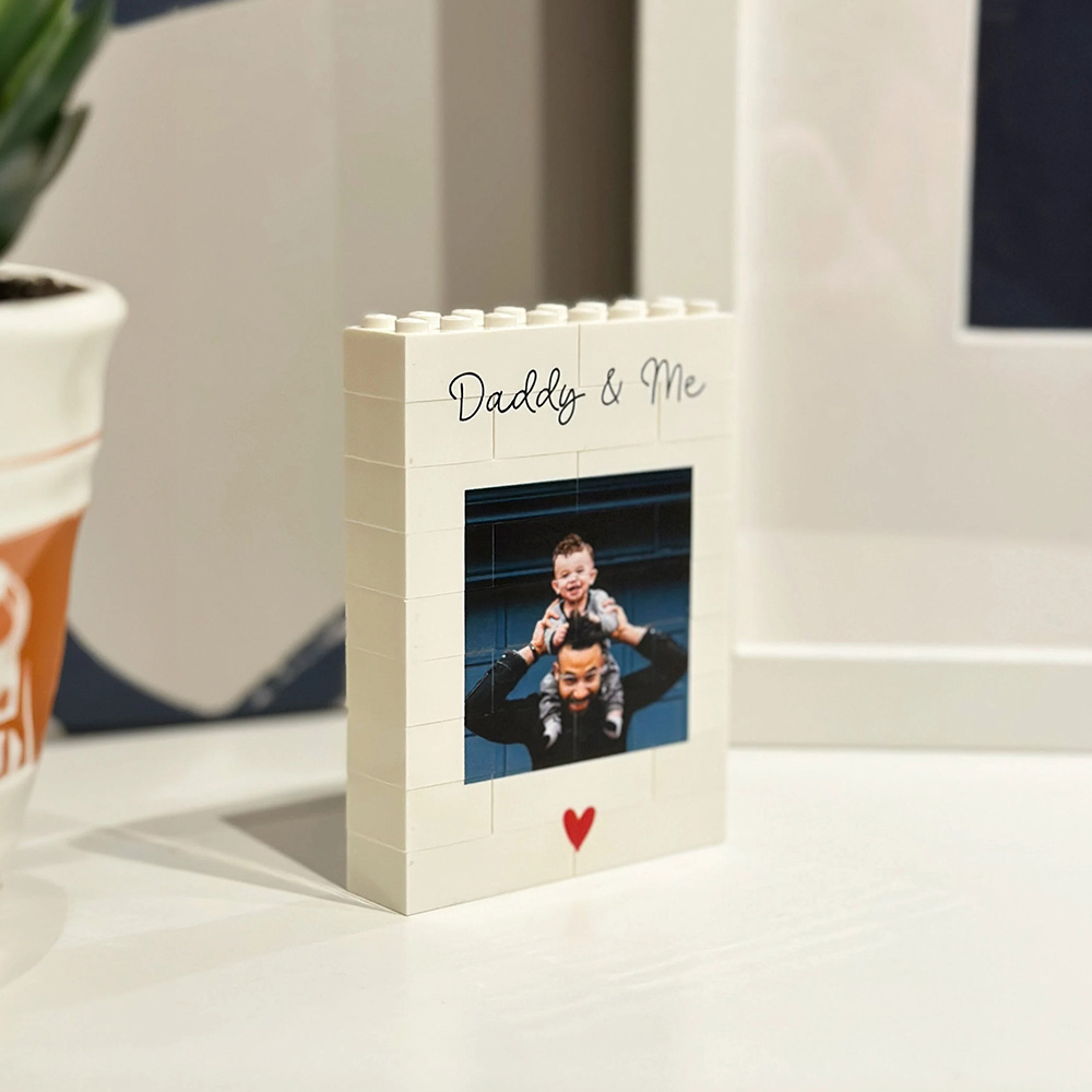 Hadiah Foto Blok Bangunan Ayah - Building Blocks ulasan dan harga