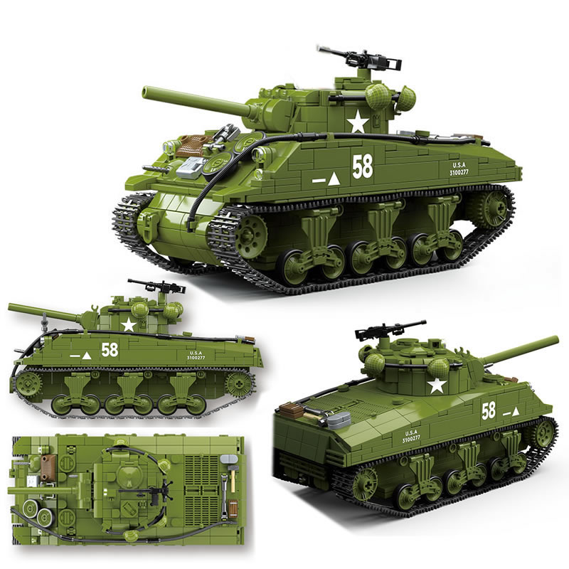 New World WarII militer Weapon - Lego Compatible Military Tank ulasan dan harga