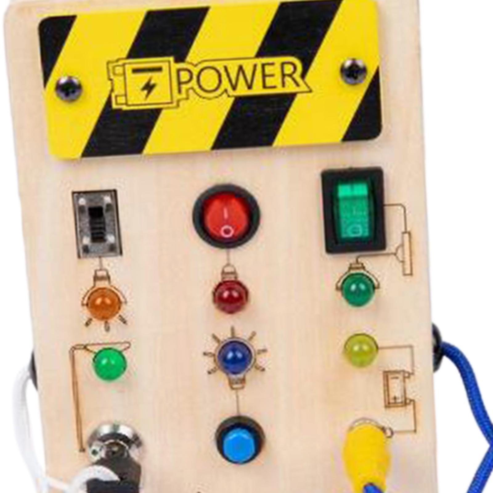 Papan Sensori Kayu LED untuk B - Montessori Wooden Busy Board Toddler ulasan dan harga