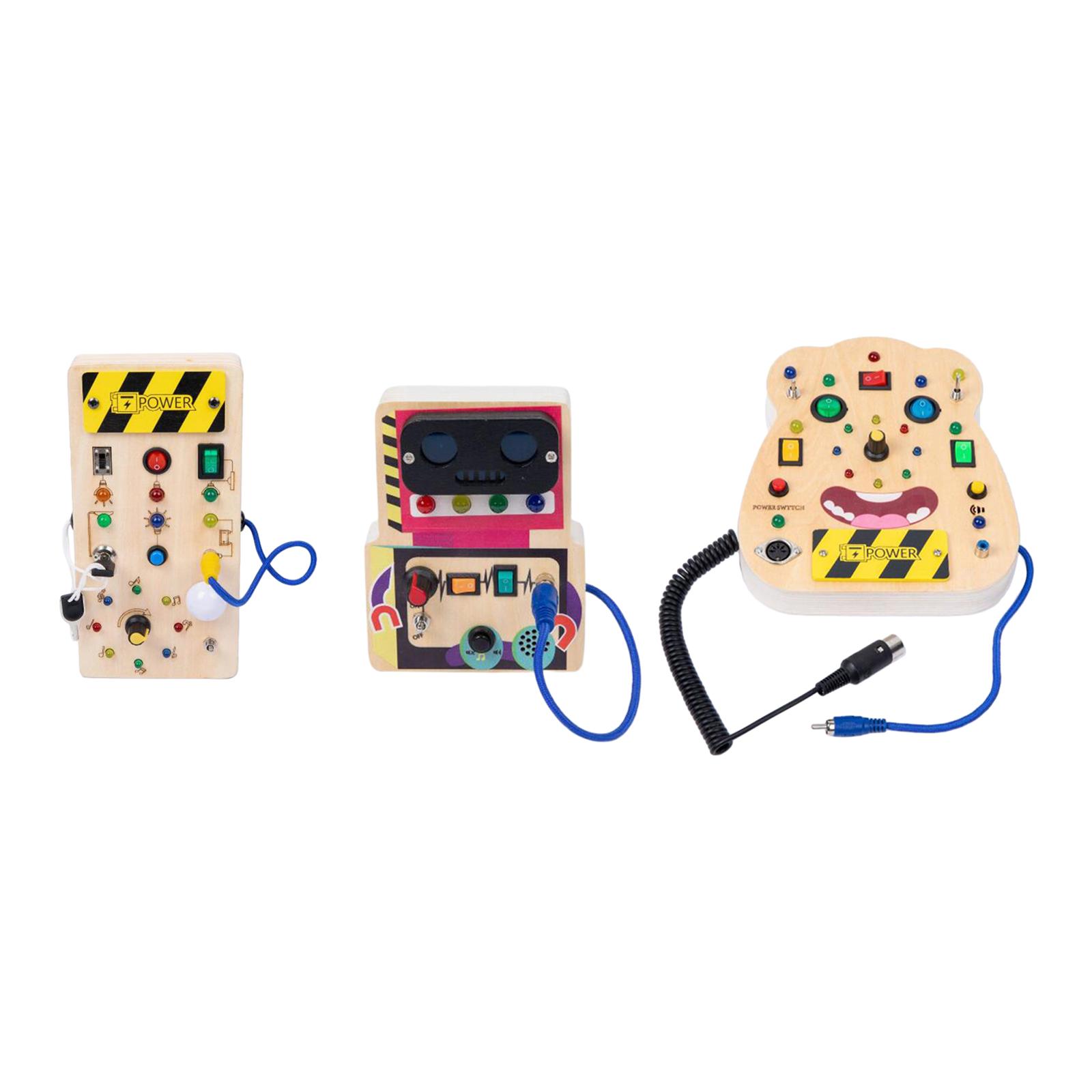 Papan Sensori Kayu LED untuk B - Montessori Wooden Busy Board Toddler ulasan dan harga