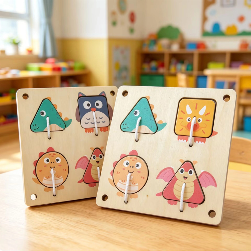 Papan Aktivitas Kayu Montessor - Montessori Wooden Busy Board Toddler ulasan dan harga