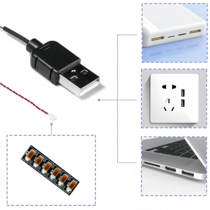 Kabel Daya USB DIY 50cm Kompat - Building Blocks ulasan dan harga