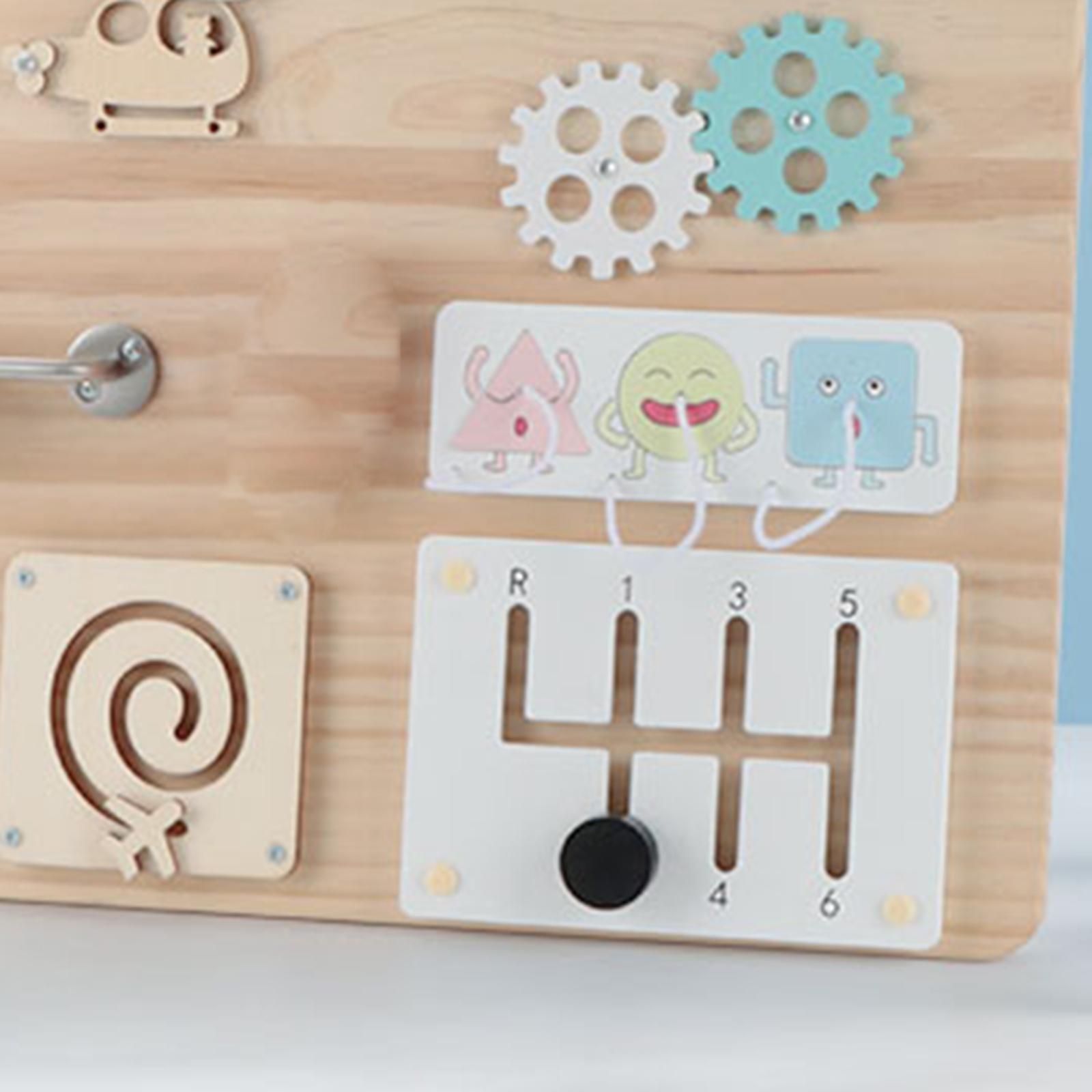 Papan Aktivitas Kayu Aksesoris - Montessori Wooden Busy Board Toddler ulasan dan harga