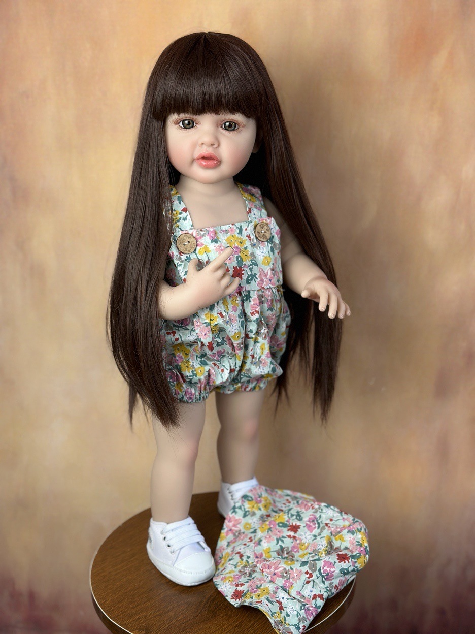 22 Inci Vinil Silikon Seluruh  - Reborn Baby Doll Silicone Realistic ulasan dan harga