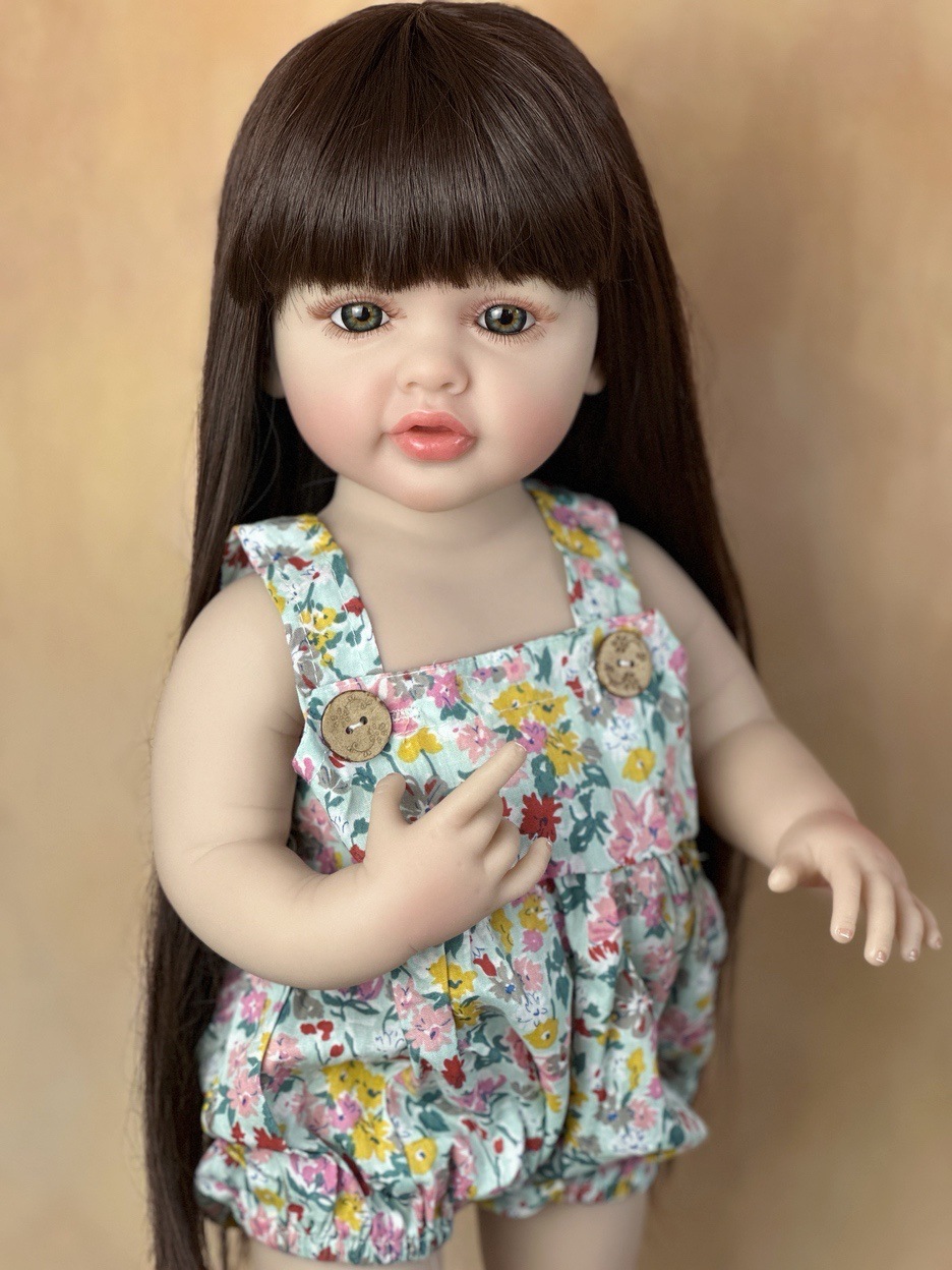 22 Inci Vinil Silikon Seluruh  - Reborn Baby Doll Silicone Realistic ulasan dan harga