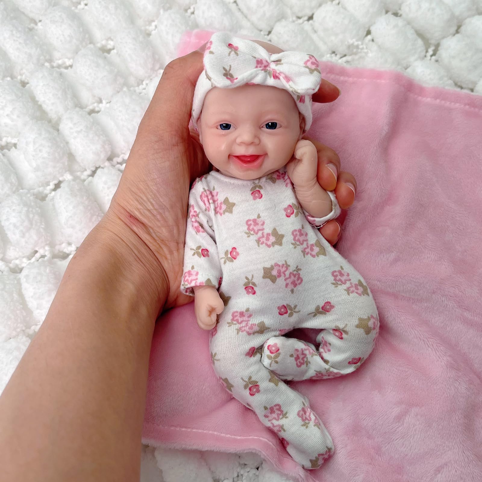 Blrags Reborn boneka bayi 7 in - Reborn Baby Doll Silicone Realistic ulasan dan harga